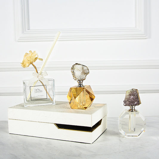 Fashion Electroplating Light Luxury Agate Perfume Bottle